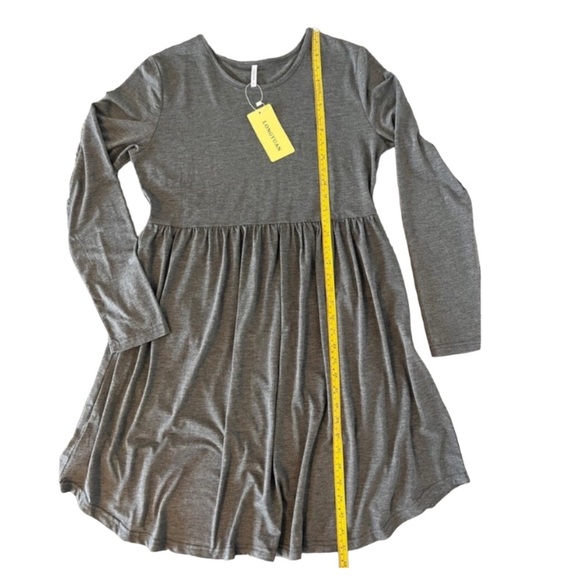 XL LongYuan Swingy T-shirt Dress With Long Sleeves, NWT - Picture 4 of 8